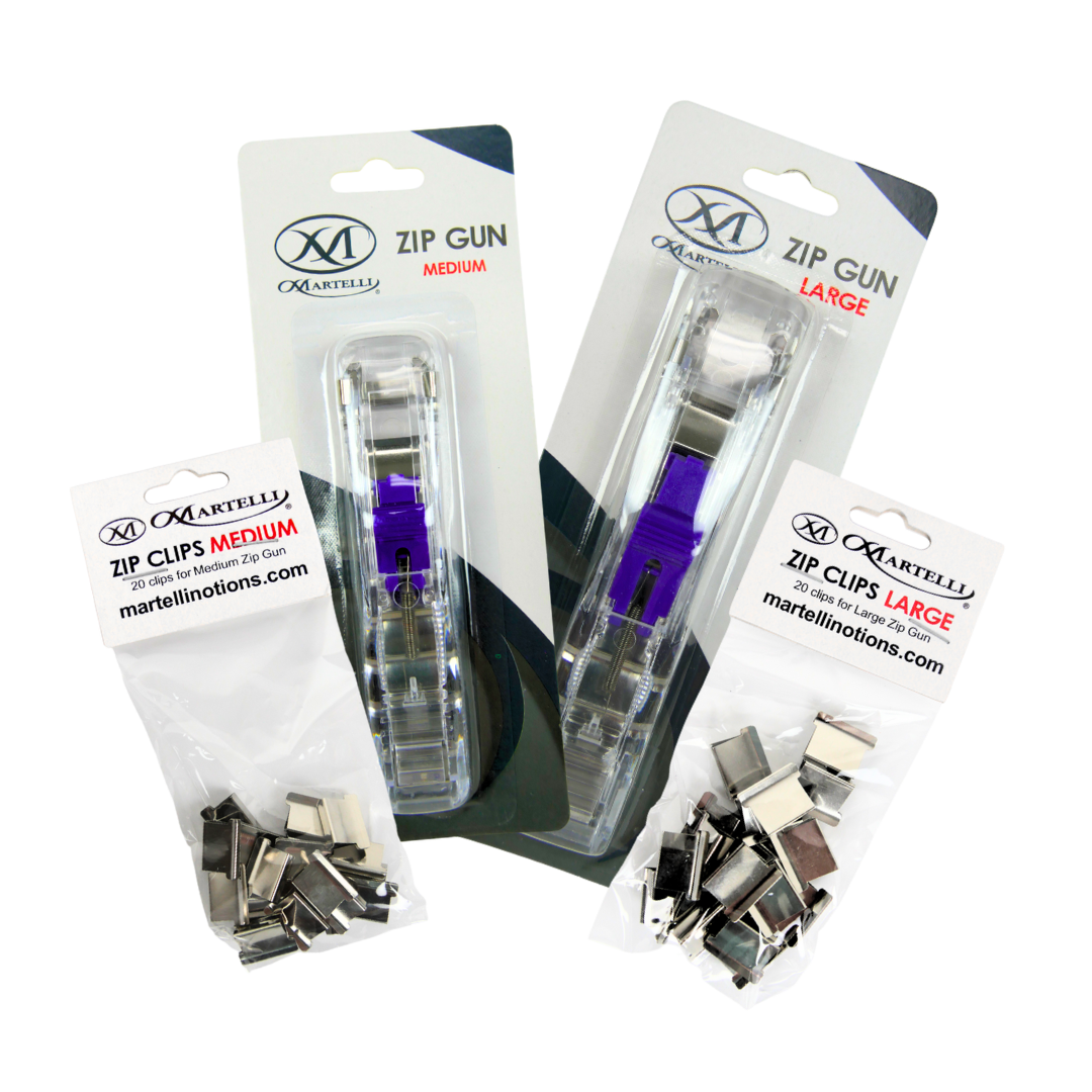 Martelli Enterprises The Right Tool the Right Way LARGE and MEDIUM Zip Clip Gun + Clips